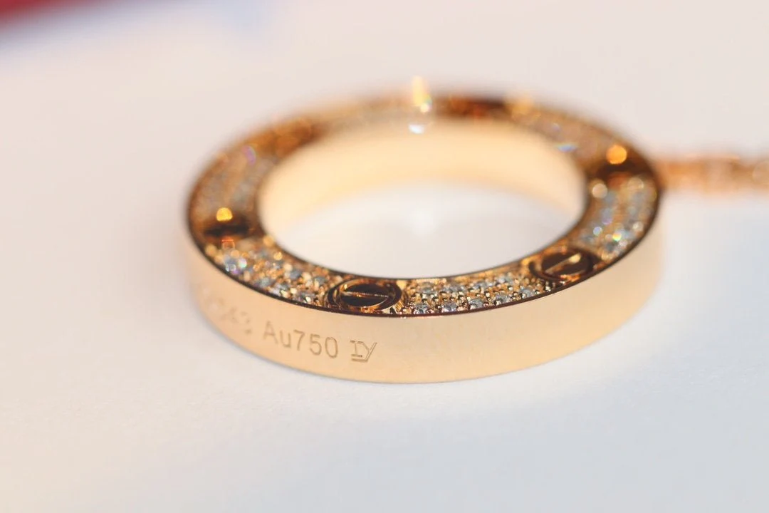 [CT]LOVE NECKLACE ADJUSTABLE ROSE GOLD