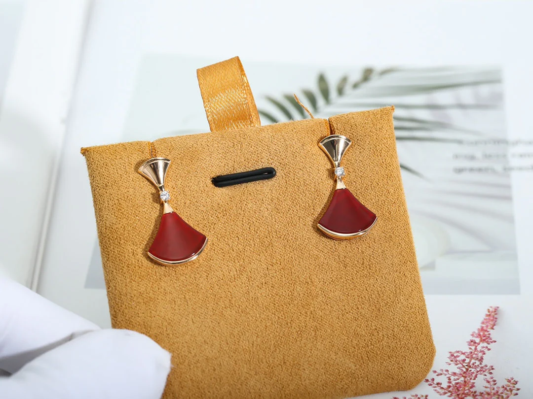 [BV]DREAM Carnelian PINK GOLD EARRINGS