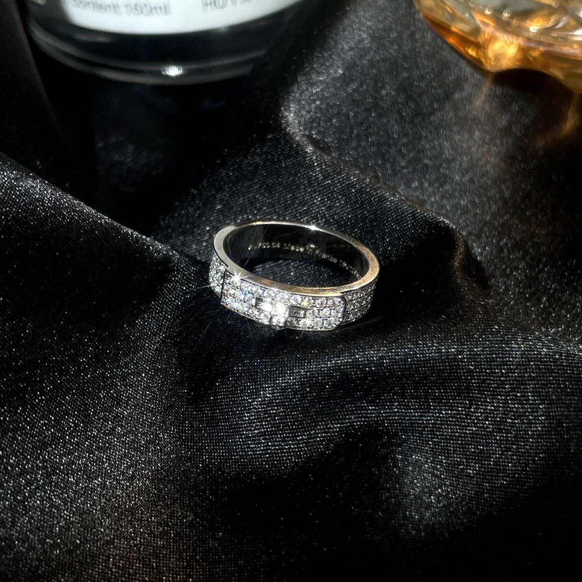 [Hmes]KELLY SILVER DIAMOND RING