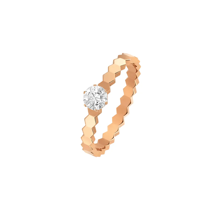 [CH]BEE LOVE RING PINK GOLD 1 DIAMOND