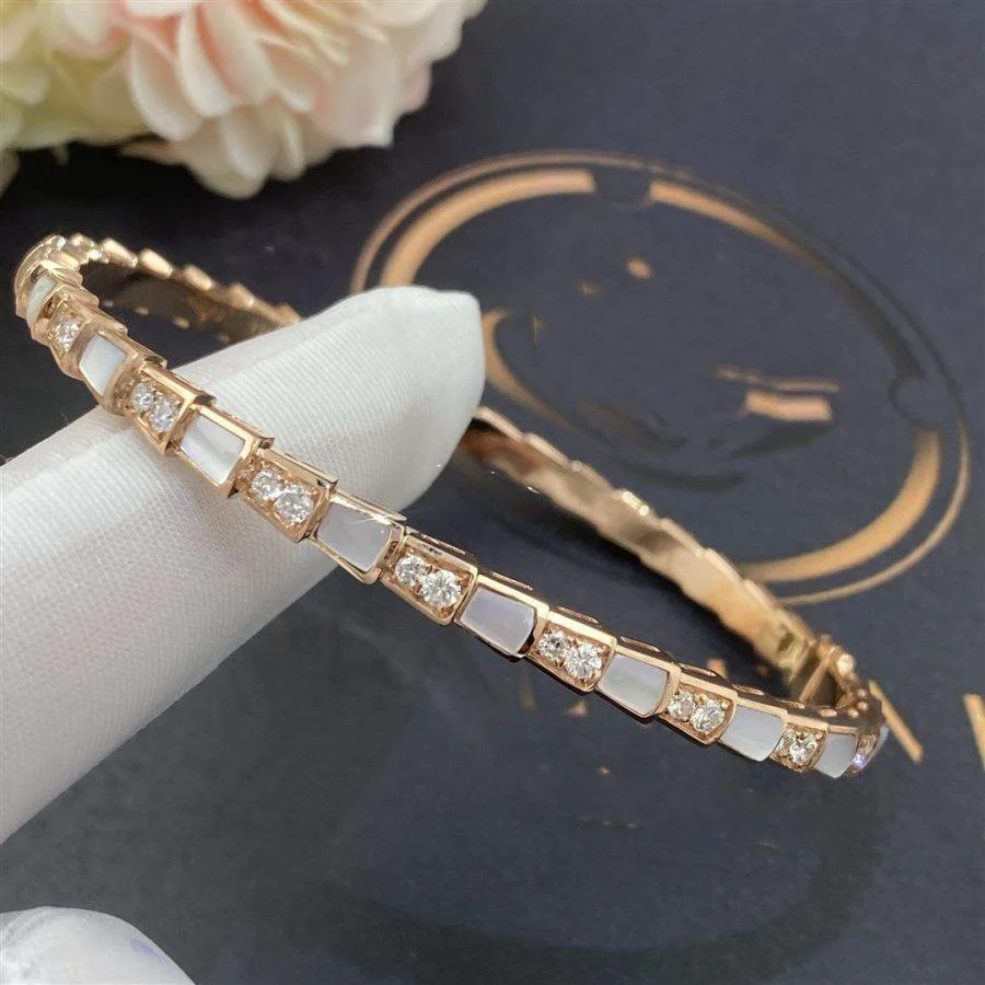 [BV]SERPENTI BRACELET PINK GOLD MOP DIAMOND