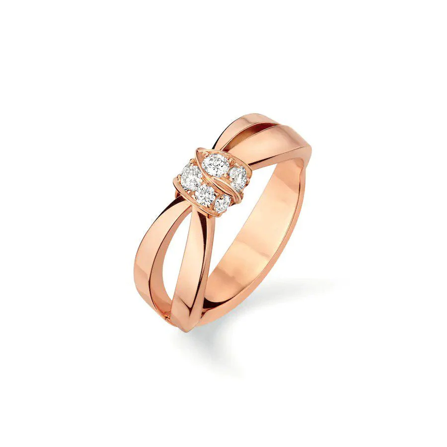 [CH]LIENS RING PINK GOLD DIAMOND