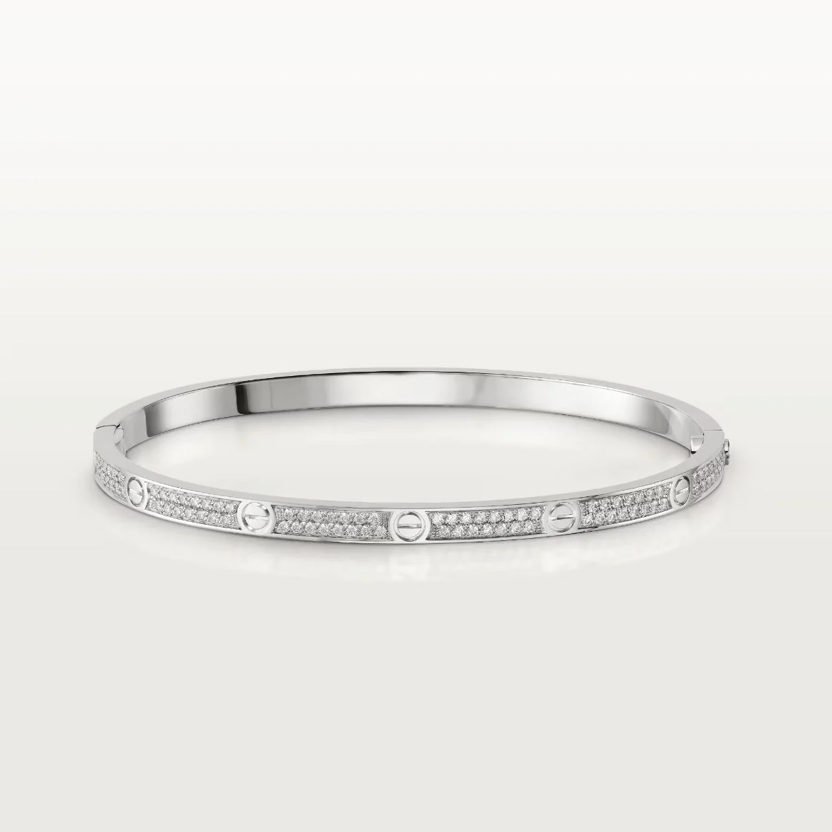 [CT]LOVE BRACELET 3.65MM DIAMOND-PAVED SILVER