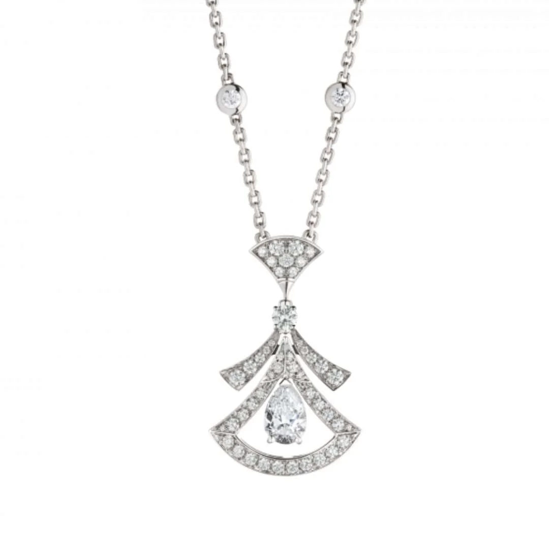 [BV]DREAM NECKLACE WHITE DIAMOND SILVER