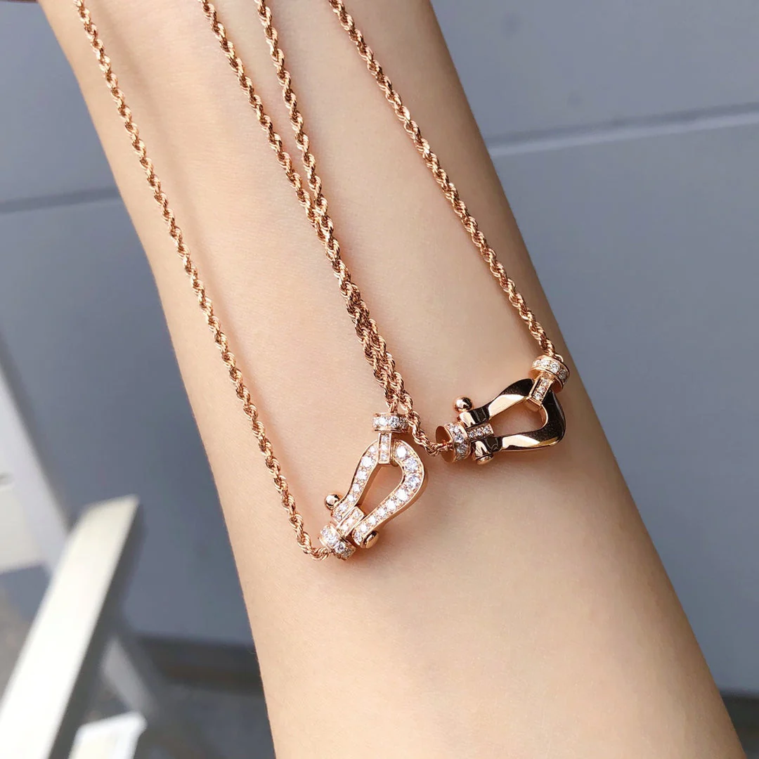 [FE]FORCE 10 PINK GOLD DIAMOND NECKLACE