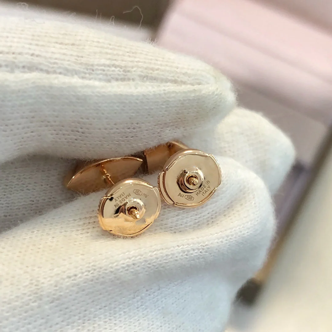 [BV]DREAM EARRINGS 3 MOTIFS ONYX MOP PINK GOLD