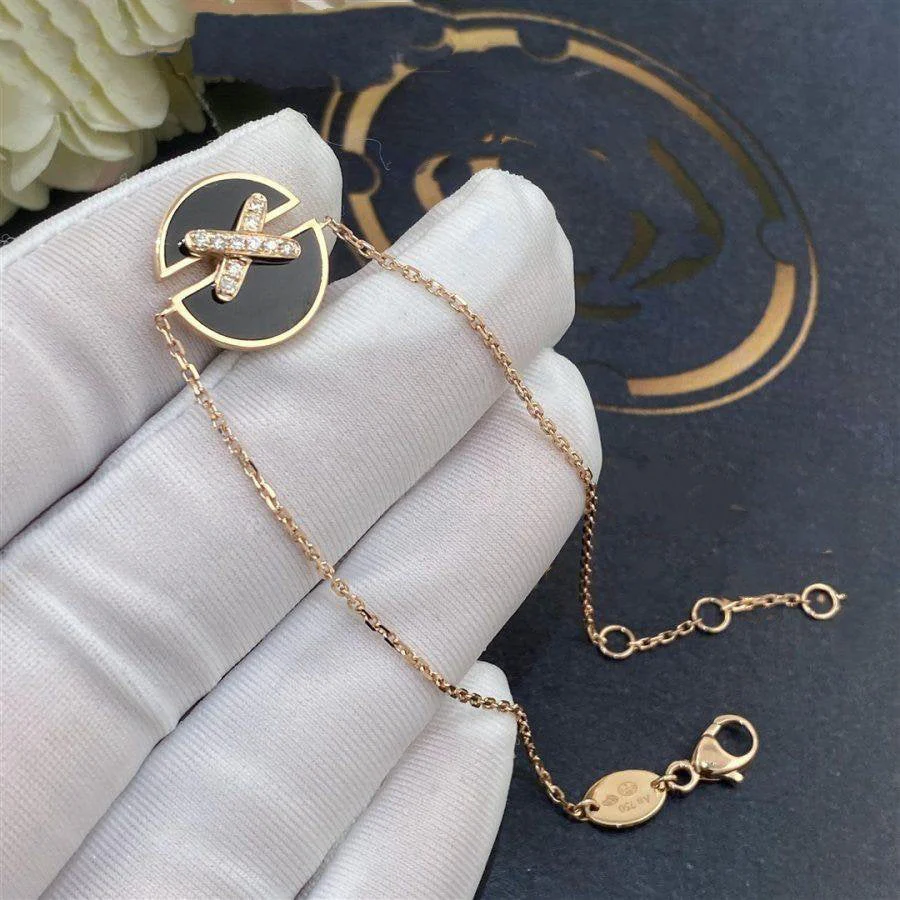 [CH]JEUX DE BRACELET ONYX PINK GOLD DIAMOND