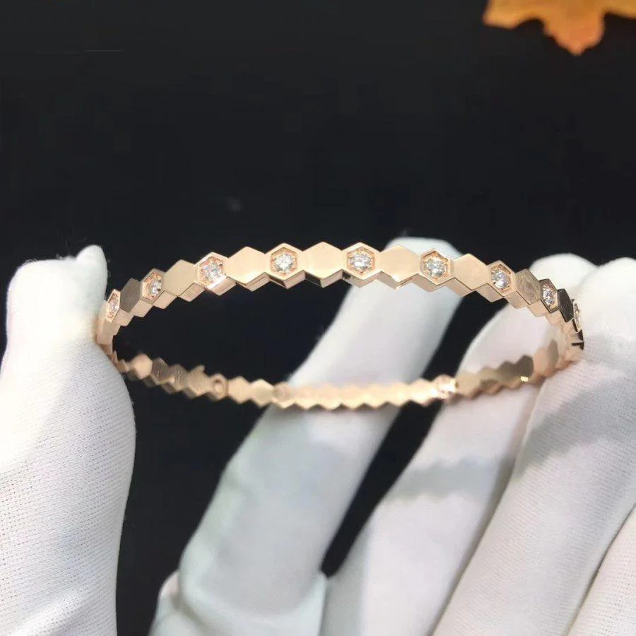 [CH]BEE LOVE PINK GOLD DIAMOND BRACELET