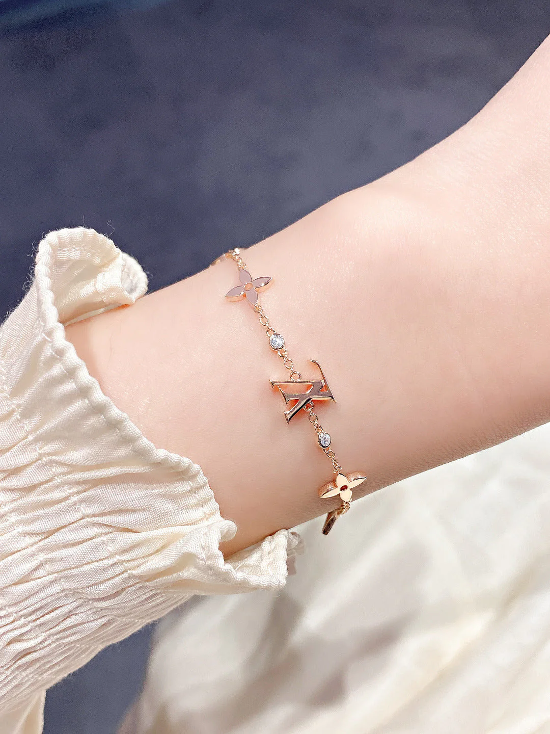 [Loui]STAR AND SUN 7 MOTIFS GOLD BRACELET