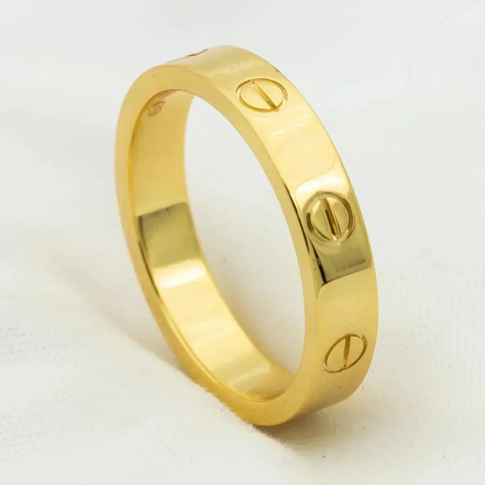 [CT]LOVE RING 4MM 1 DIAMOND GOLD