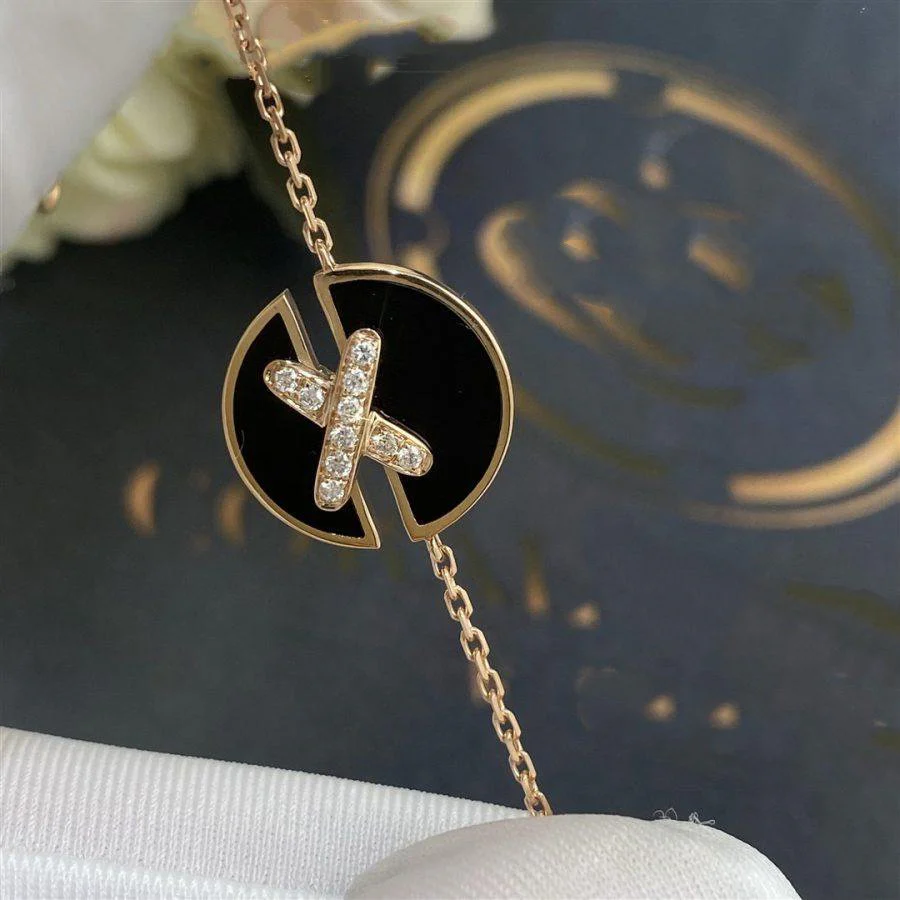 [CH]JEUX DE BRACELET ONYX PINK GOLD DIAMOND