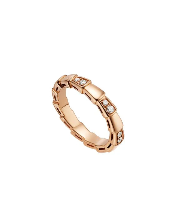 [BV]SERPENTI RING PINK GOLD  3MM