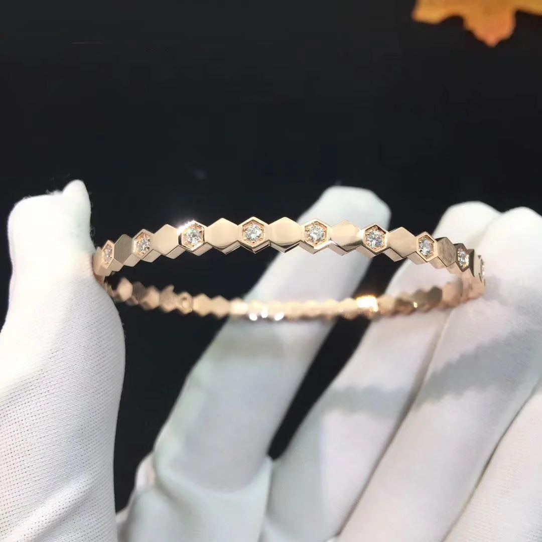 [CH]BEE LOVE PINK GOLD DIAMOND BRACELET
