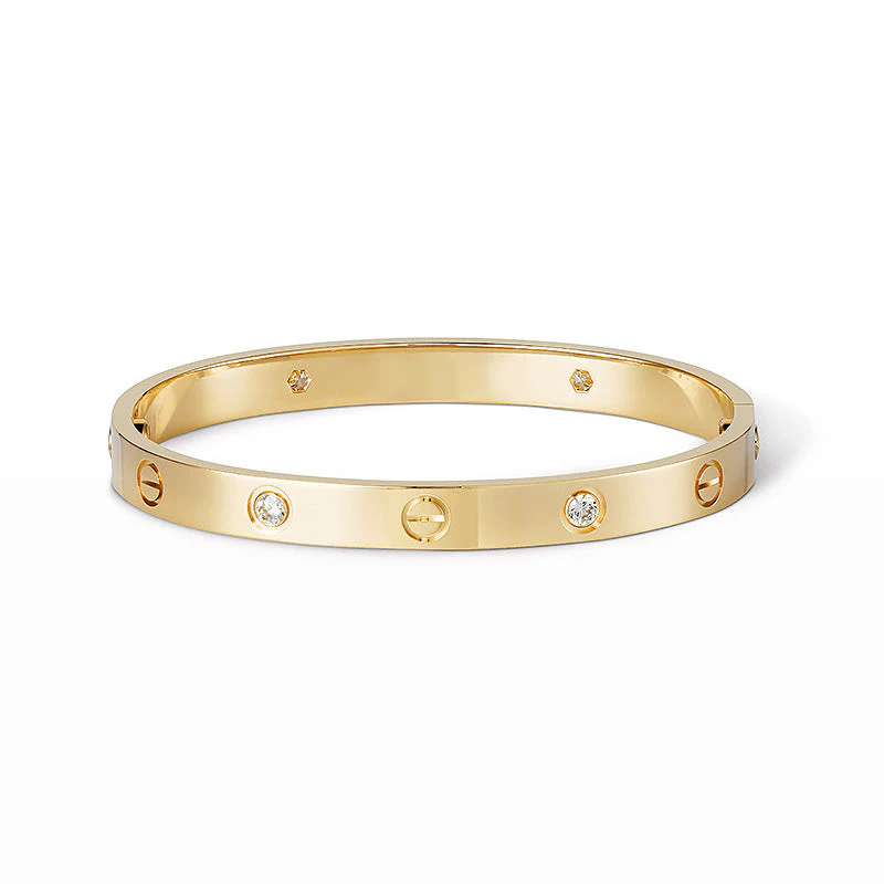[CT]LOVE BRACELET 6.1MM 4 DIAMONDS