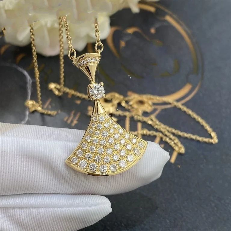 [BV]DREAM NECKLACE GOLD FULL DIAMOND