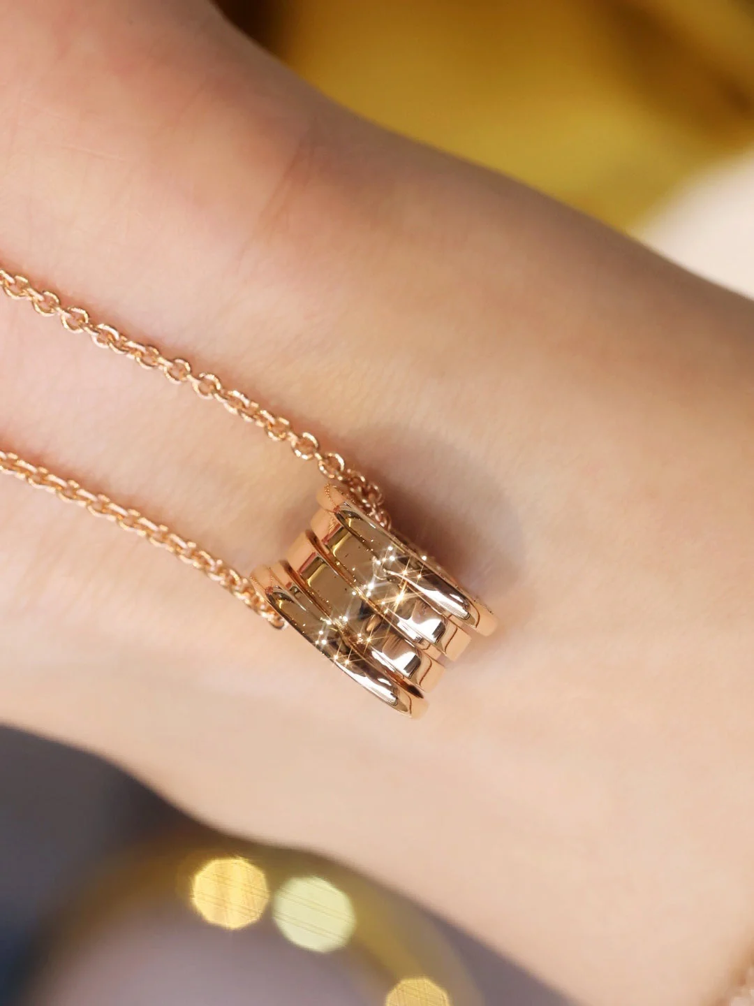 [BV]ZERO 1 PINK GOLD NECKLACE