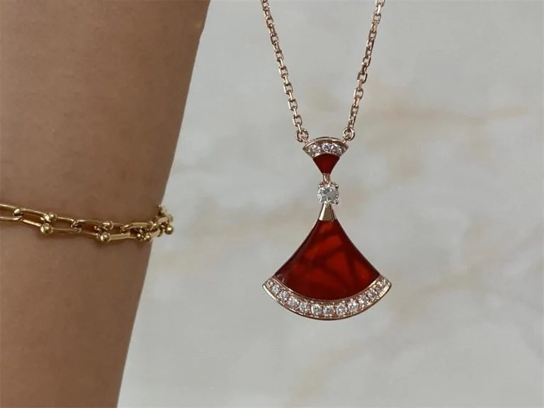 [BV]DREAM NECKLACE CARNELIAN DIAMOND
