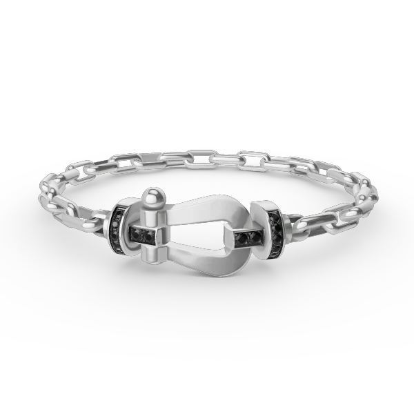 [FE]FORCE LARGE HORSESHOE CLASP  METAL BRACELET