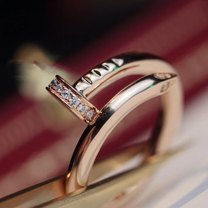 [CT]JUSTE RING 2.65MM PINK GOLD DIAMOND