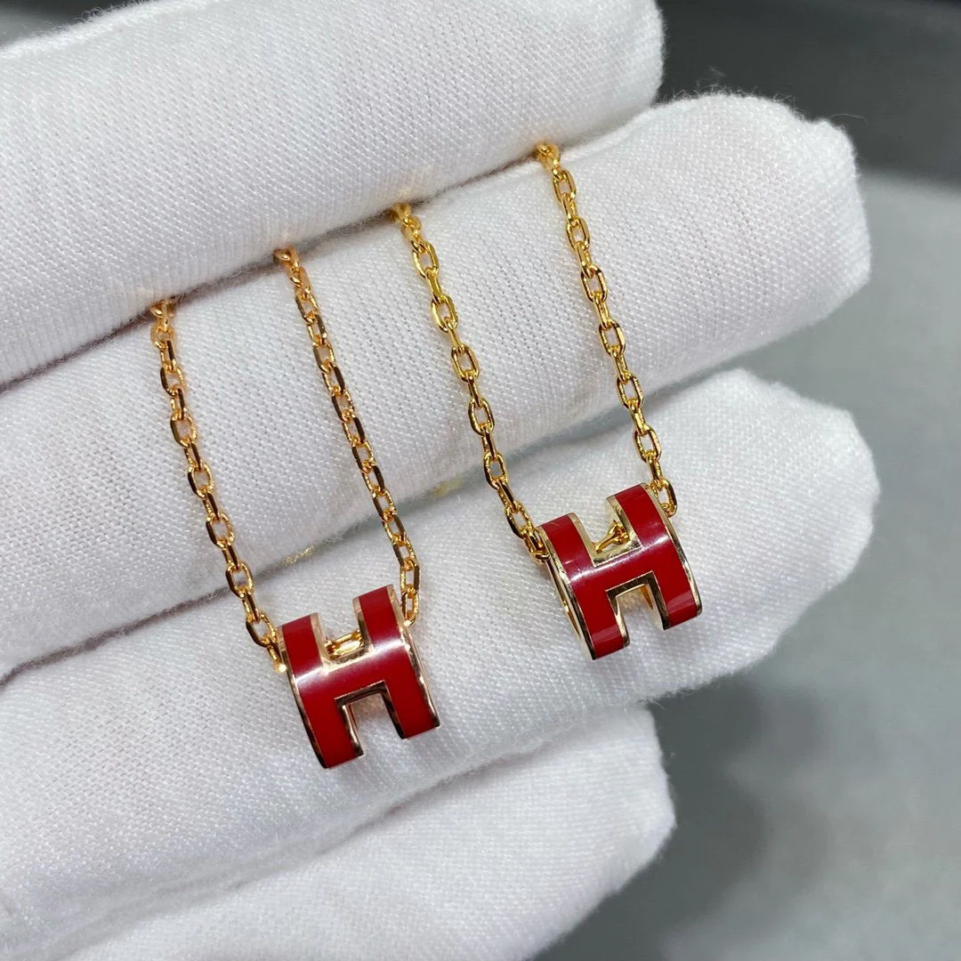 [Hmes]MINI POP H NECKLACE