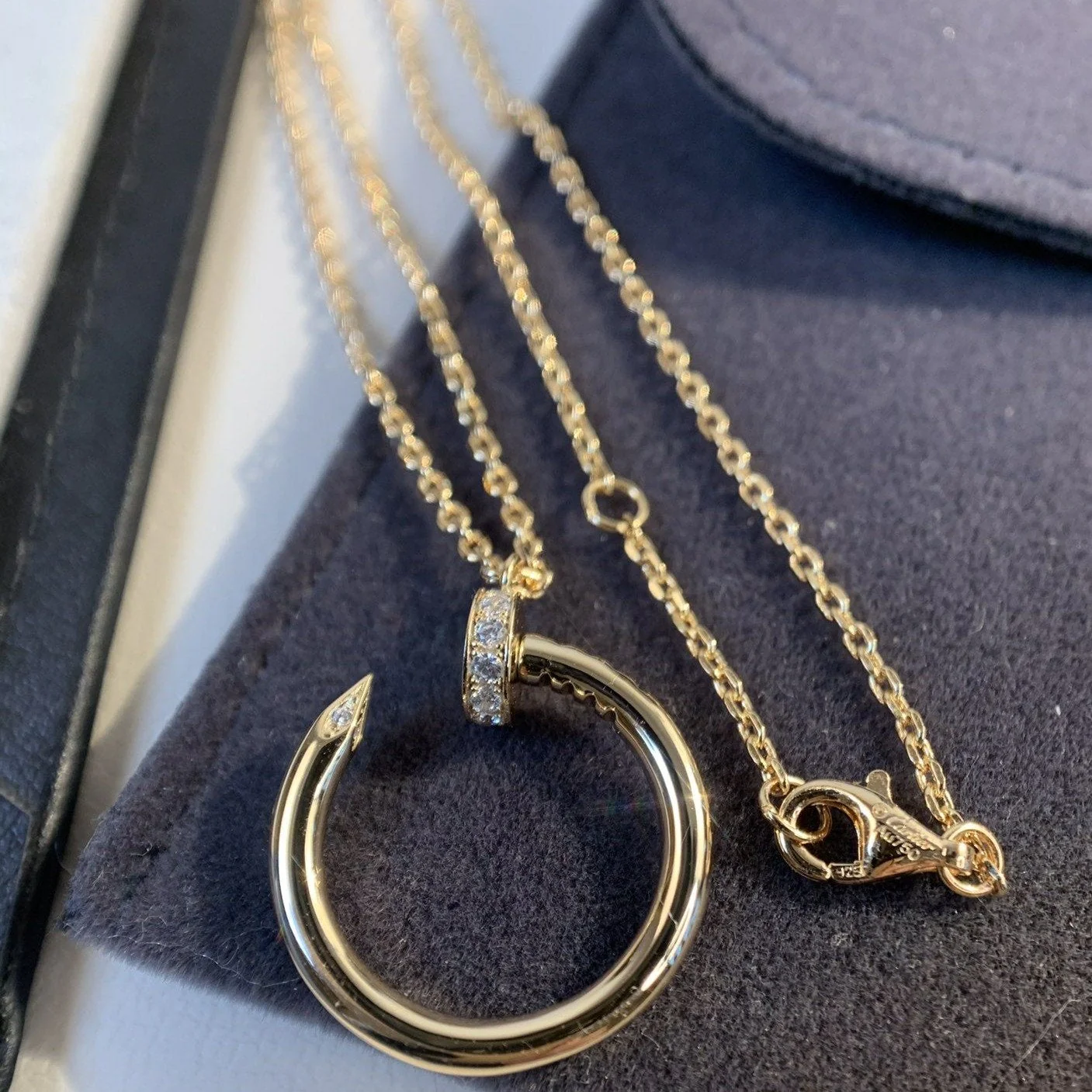 [CT]JUSTE NECKLACE PINK GOLD