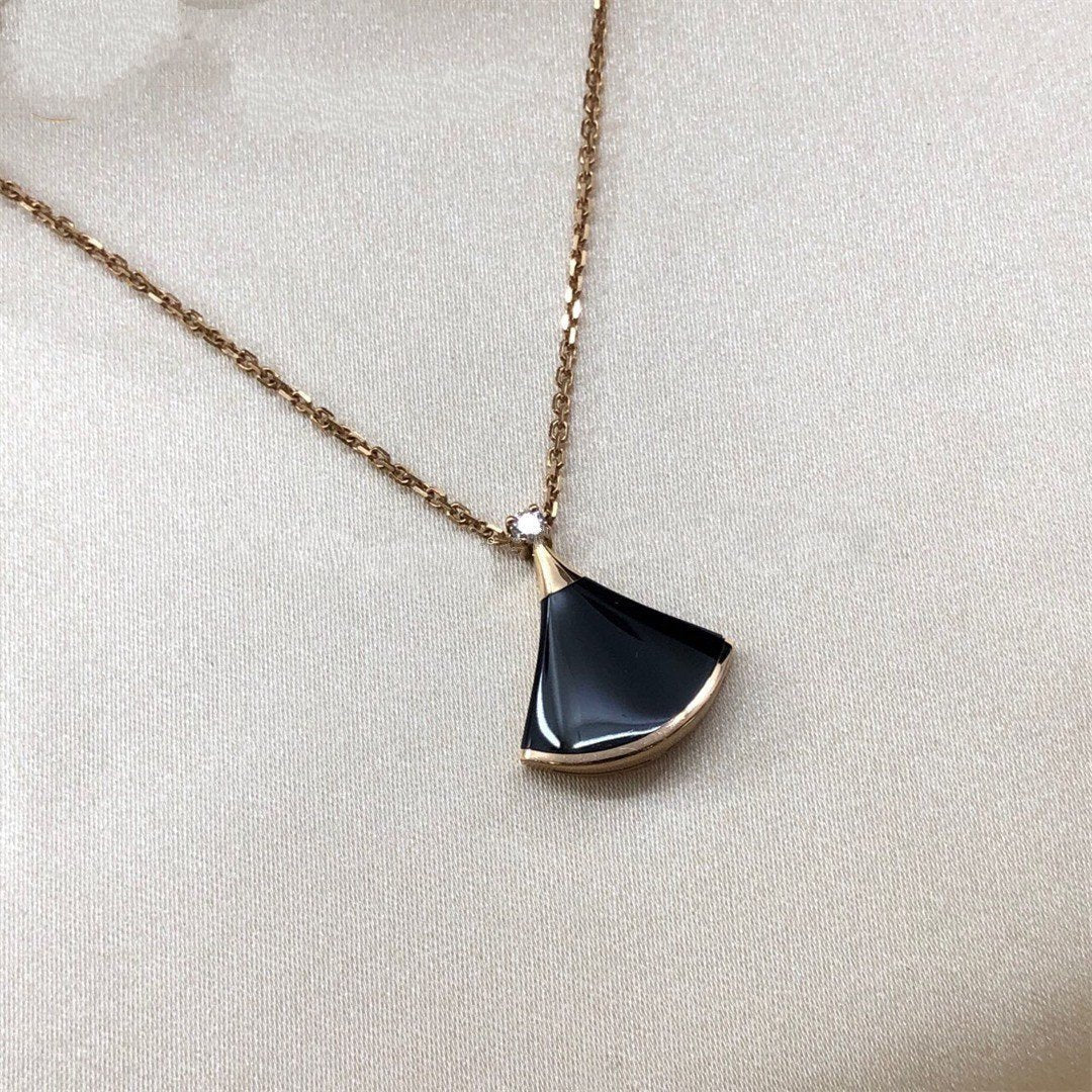 [BV]DREAM NECKLACE ONYX 1 DIAMOND