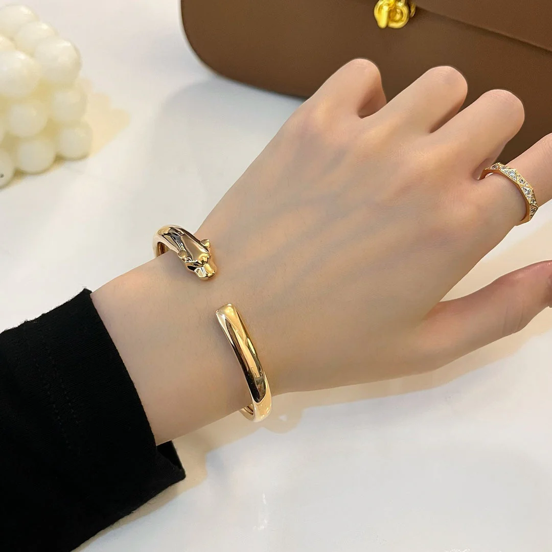 [CT]PANTHERE GOLD OPEN BRACELET
