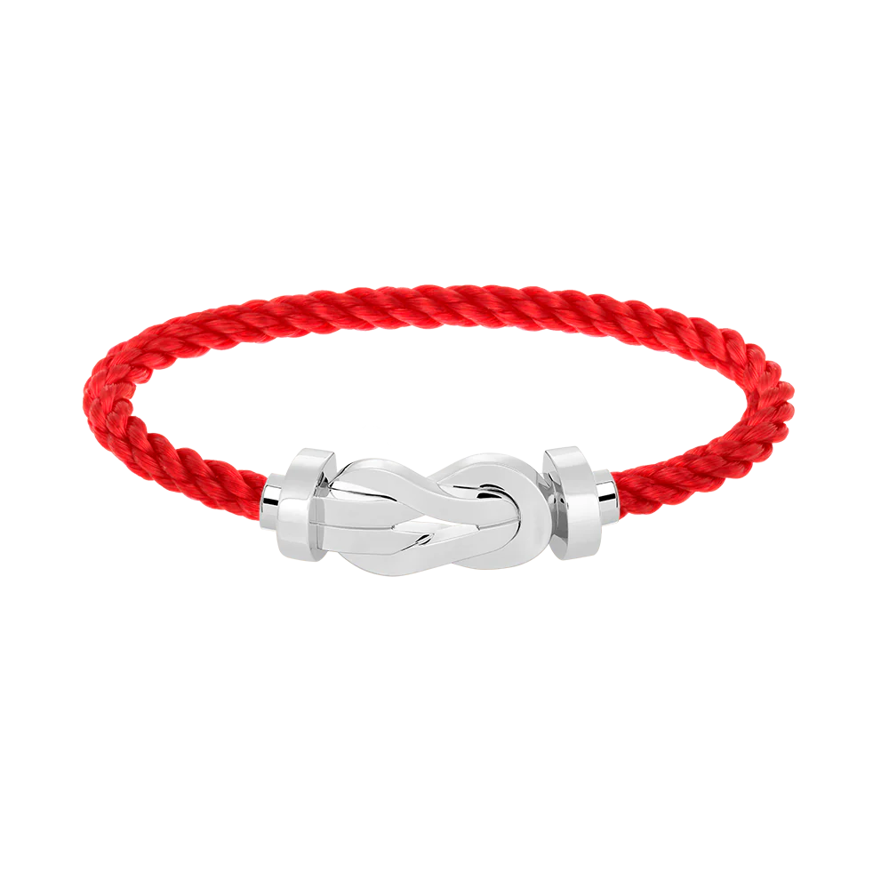 [FE]CHANCE LARGE 8 FIGURE BUCKLE NO DIAMOND BRACELET SILVER