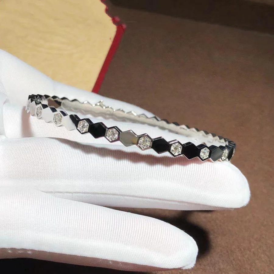 [CH]BEE LOVE SILVER DIAMOND BRACELET