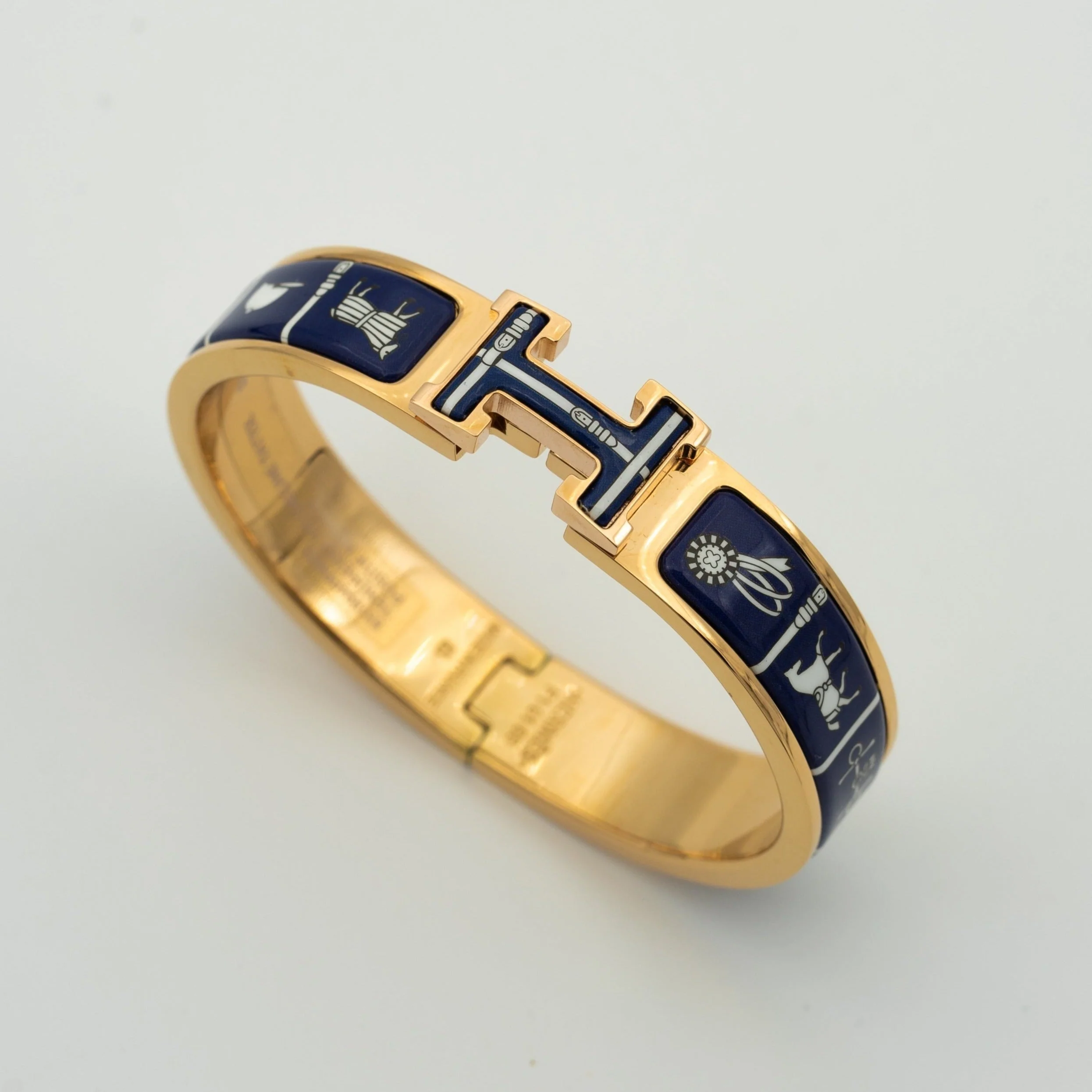 [HMES]H BRACELET BLUE CERAMIC