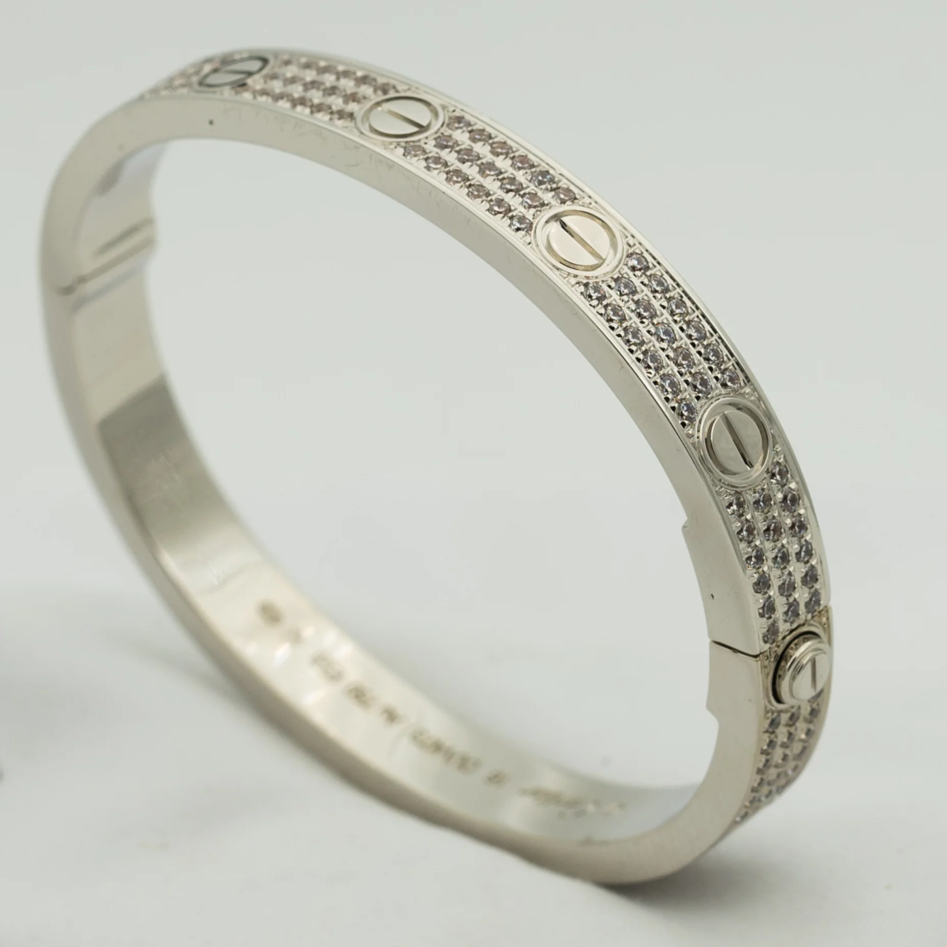 [CT]LOVE BRACELET 6.1MM DIAMOND-PAVED