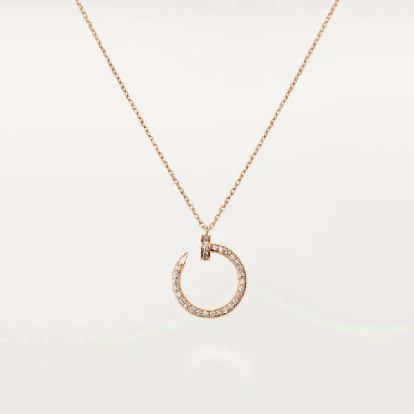[CT]JUSTE NECKLACE PINK GOLD DIAMONDS