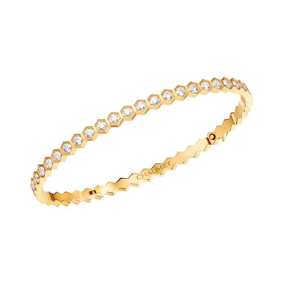 [CH]BEE LOVE GOLD BRACELET FULL DIAMOND