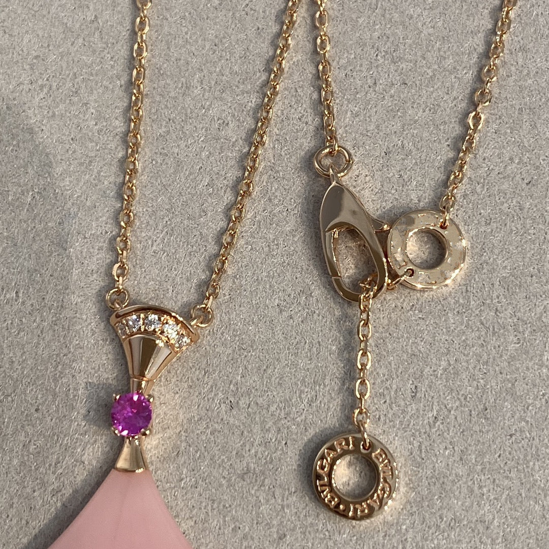 [BV]DREAM NECKLACE PINK OPAL