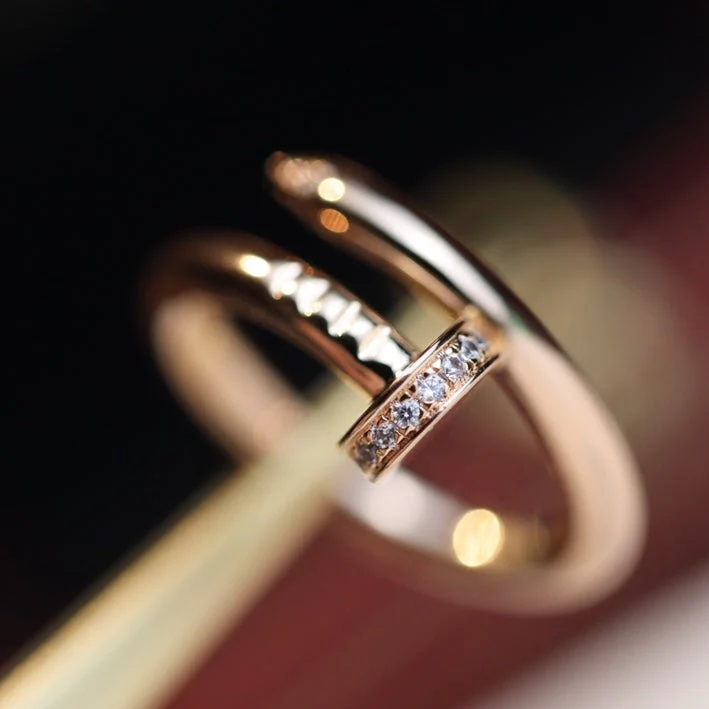 [CT]JUSTE RING 2.65MM PINK GOLD DIAMOND