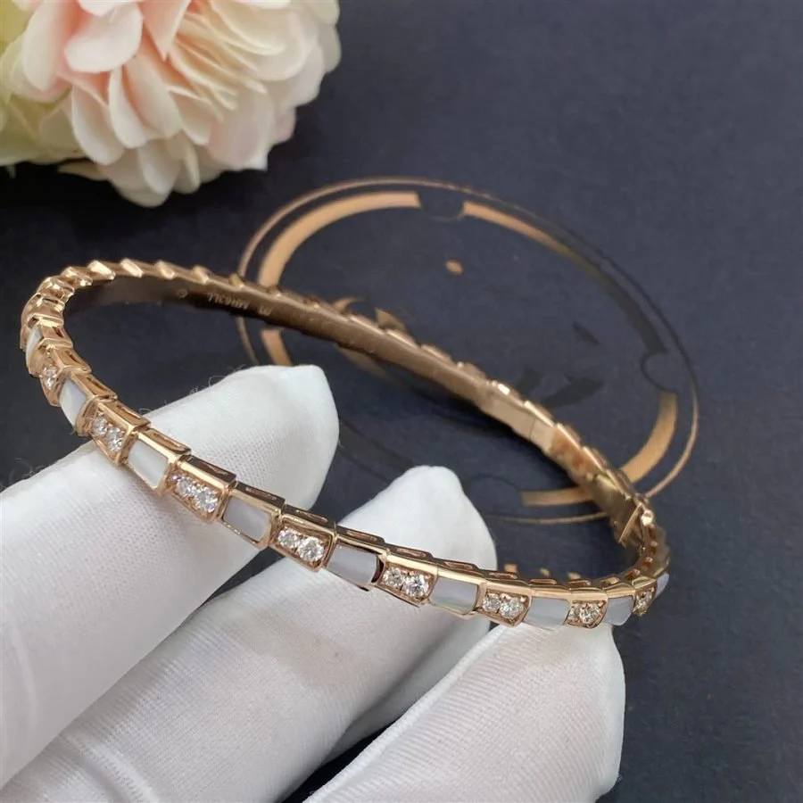 [BV]SERPENTI BRACELET PINK GOLD MOP DIAMOND