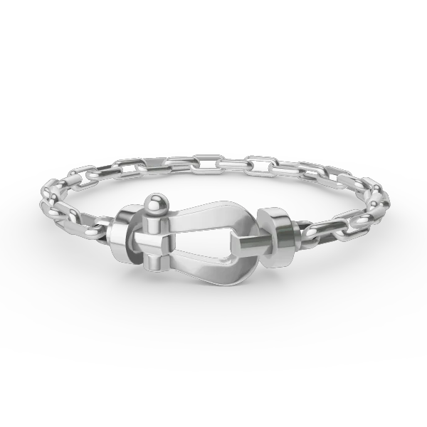 [FE]FORCE LARGE HORSESHOE CLASP  METAL BRACELET