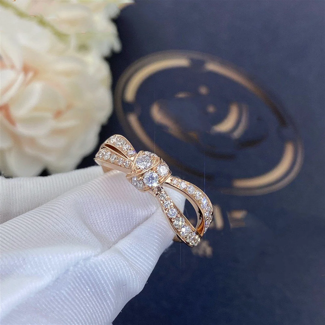 [CH]LIENS PINK GOLD DIAMOND RING