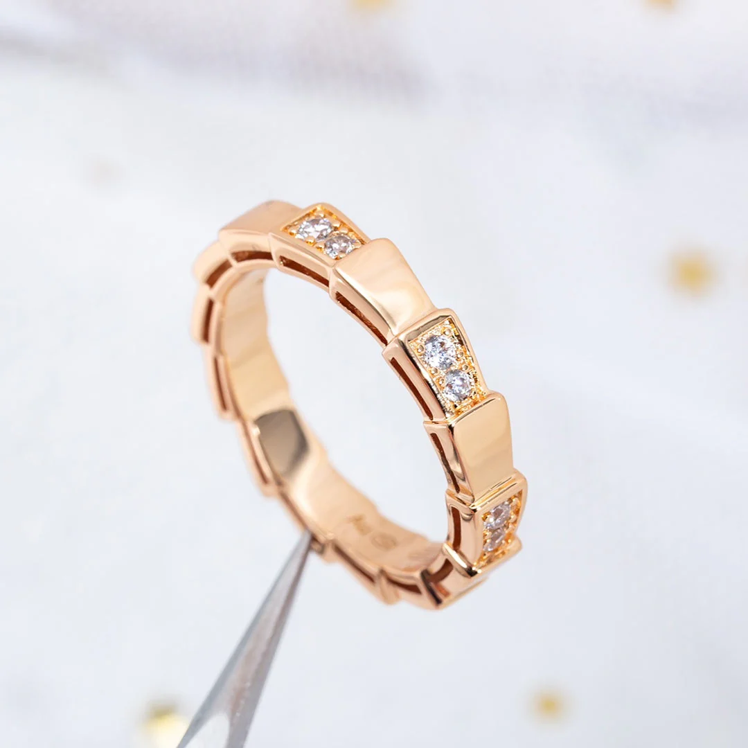 [BV]SERPENTI RING PINK GOLD  3MM