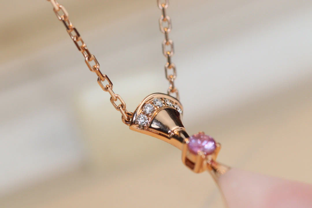 [BV]DREAM NECKLACE PINK MOP DIAMOND