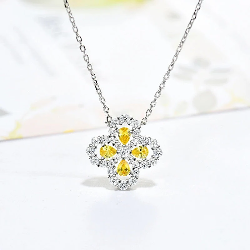 [VA]LOOP NECKLACE FULL MOTIF DIAMOND 16MM MULTIPLE COLORS