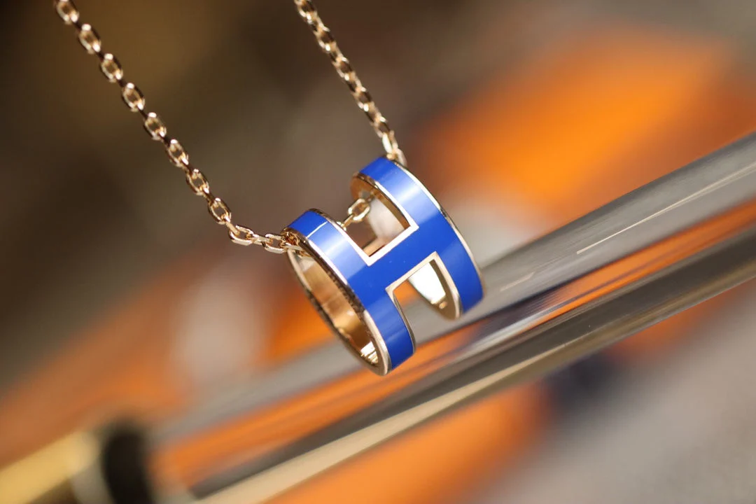 [Hmes]POP H PEDANT PINK GOLD