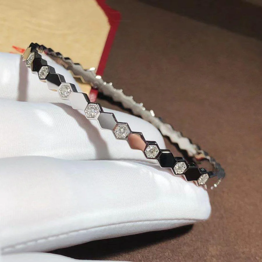 [CH]BEE LOVE SILVER DIAMOND BRACELET