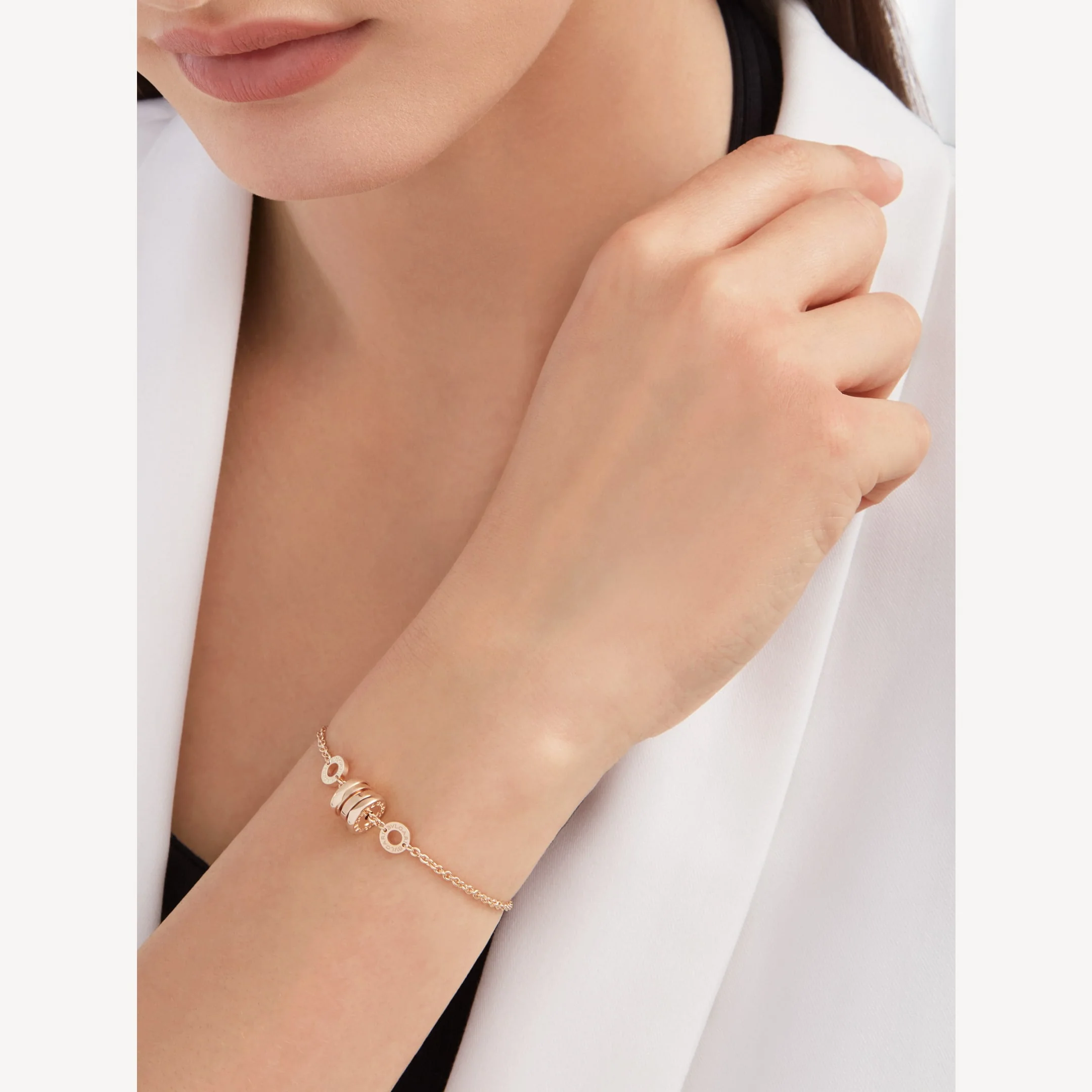 [BV]ZERO 1 SOFT PINK GOLD BRACELET