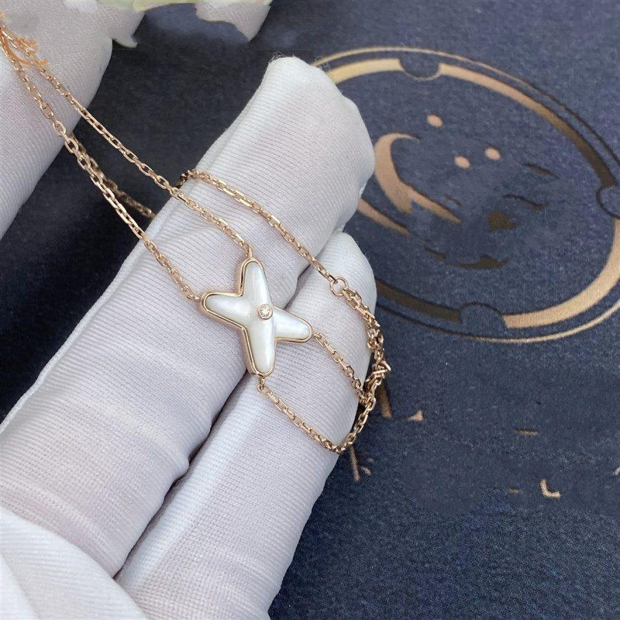 [CH]JEUX BRACELET WHITE MOP PINK GOLD 1 DIAMOND