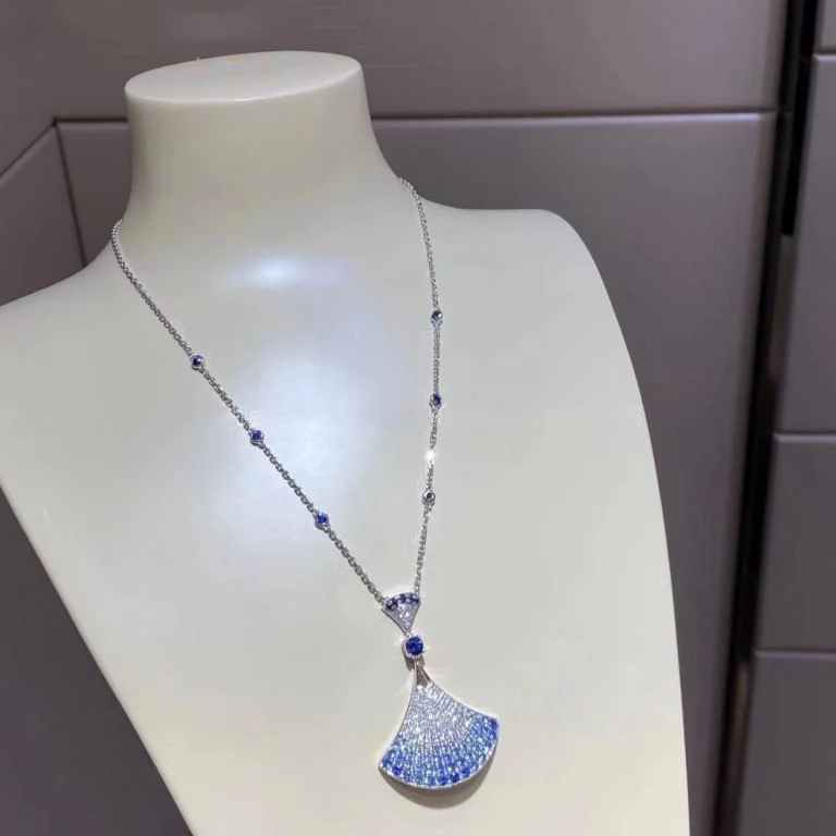 [BV]DREAM NECKLACE AGATE SILVER DIAMOND