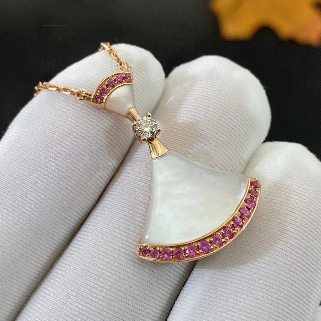 [BV]DREAM NECKLACE MOP PINK DIAMOND