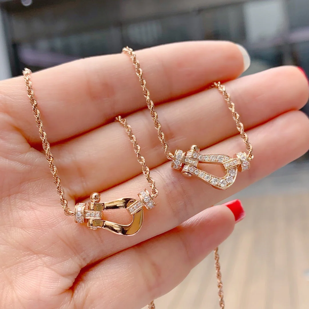 [FE]FORCE 10 PINK GOLD DIAMOND NECKLACE