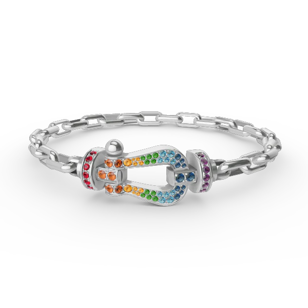 [FE]FORCE LARGE HORSESHOE CLASP  METAL BRACELET