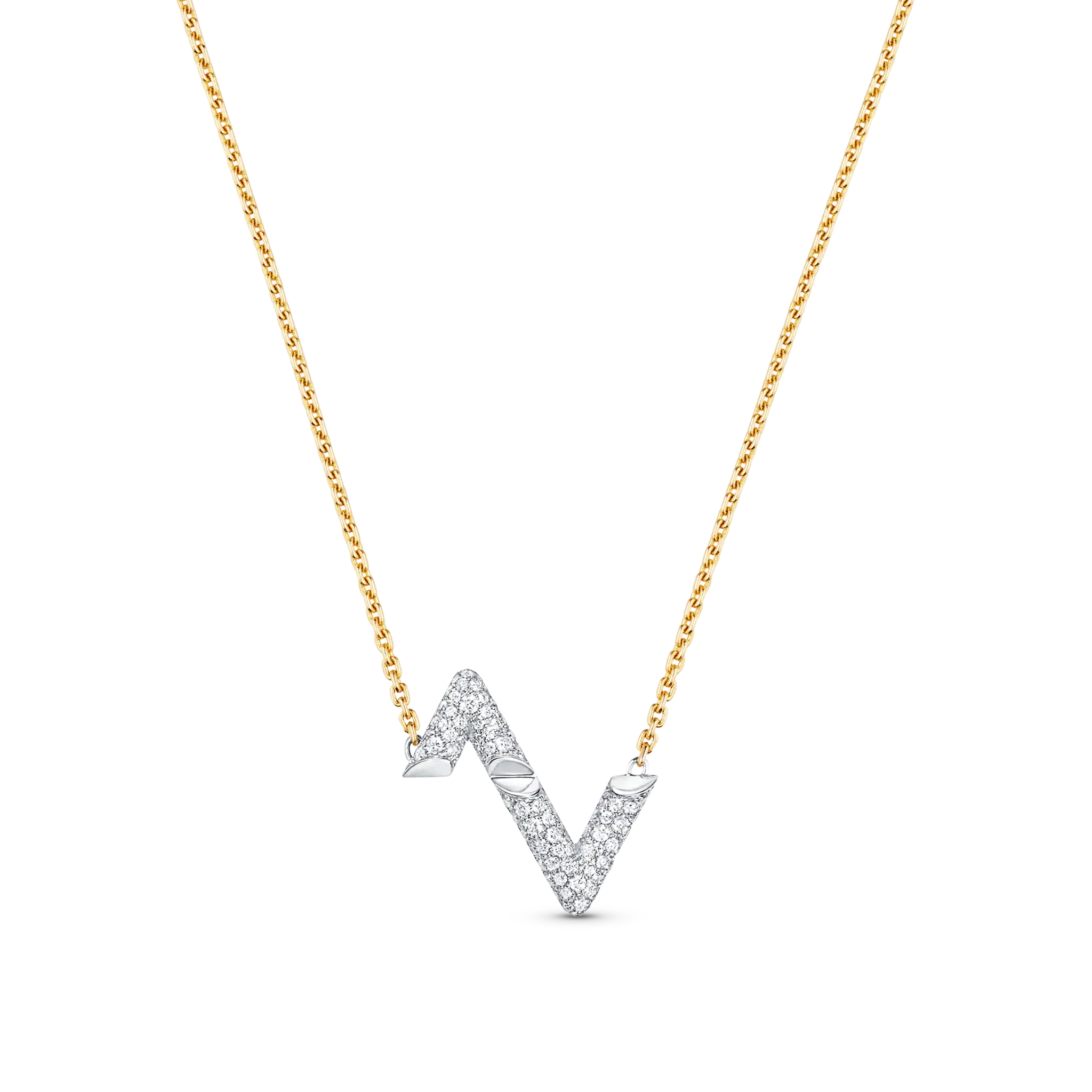 [Loui]VOLT SILVER DIAMOND PEDANT NECKLACE